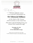 Sir Edmund Hillary autograph4